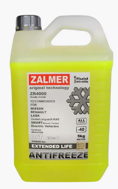 Рекомендации Антифризы ZALMER